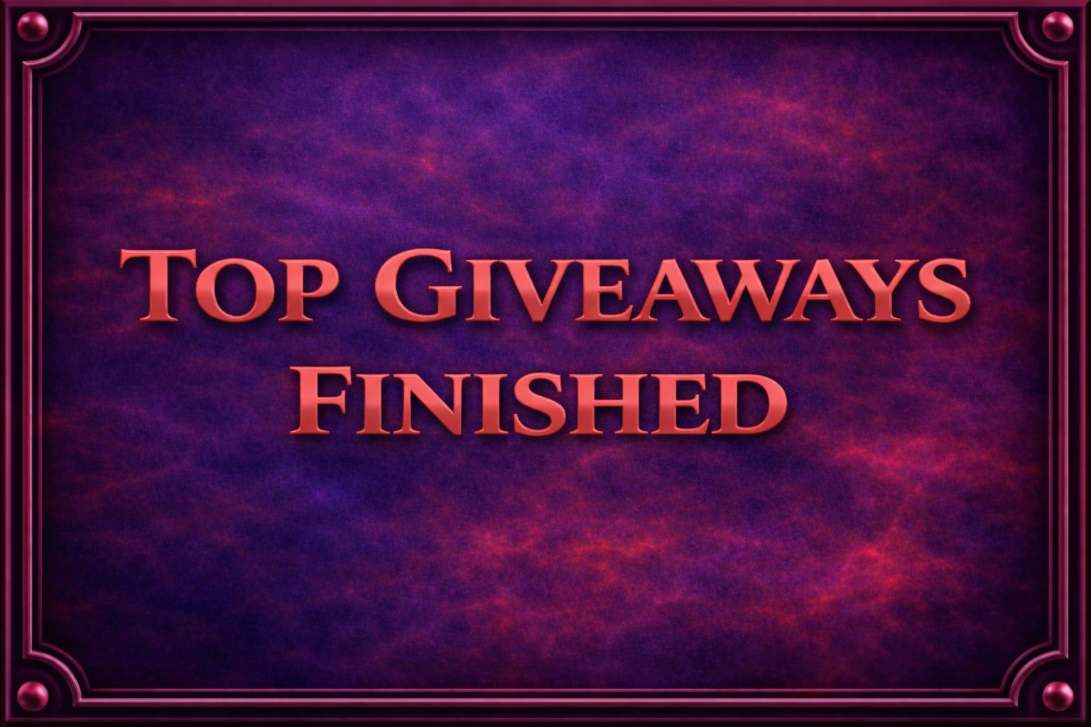 Competition Finished